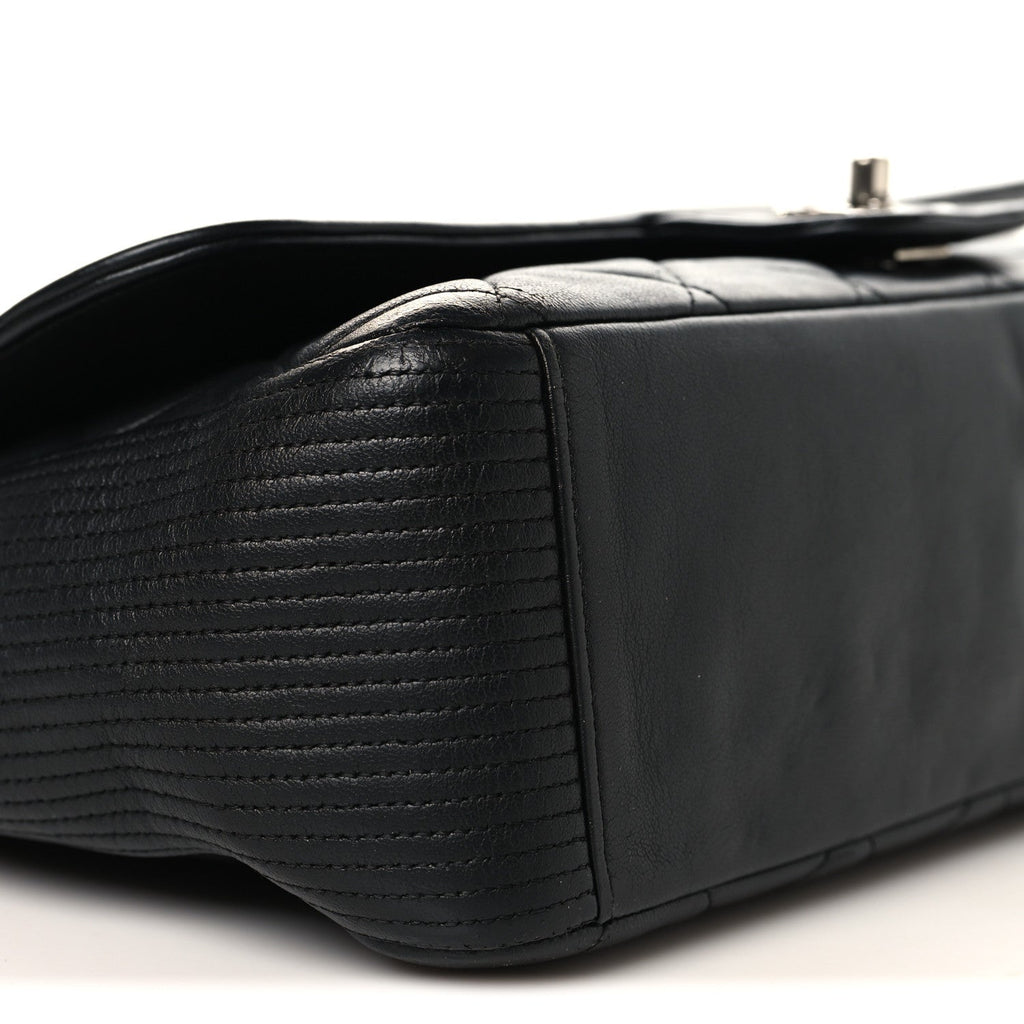 Chanel Lambskin Quilted Large Coco Rider Flap Black