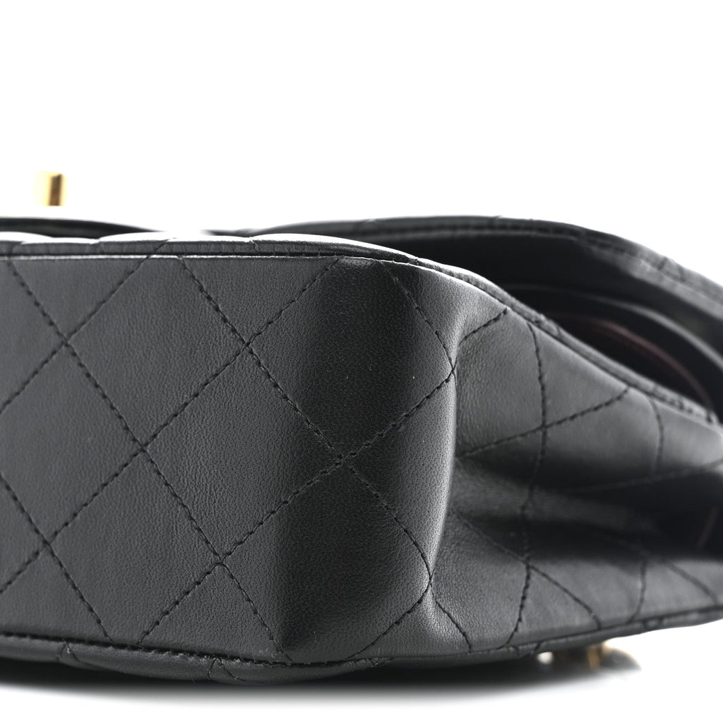 Chanel Lambskin Quilted Small Double Flap Black