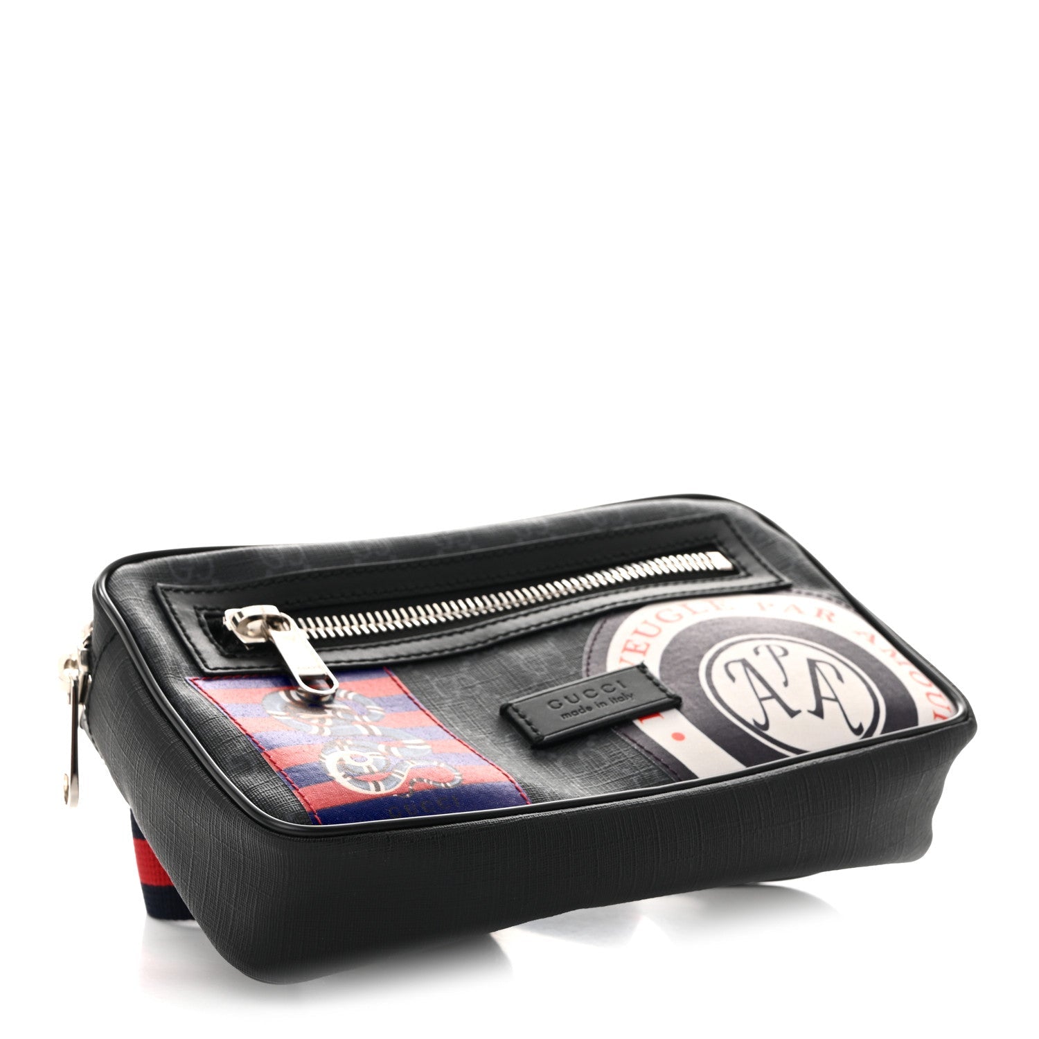 Gucci GG Supreme Monogram Night Courrier Belt Bag Black Multicolor