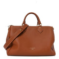 Louis Vuitton Grained Calfskin Low Key Speedy 30 Cognac