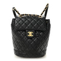 Chanel Calfskin Quilted Mini Urban Spirit Backpack Black