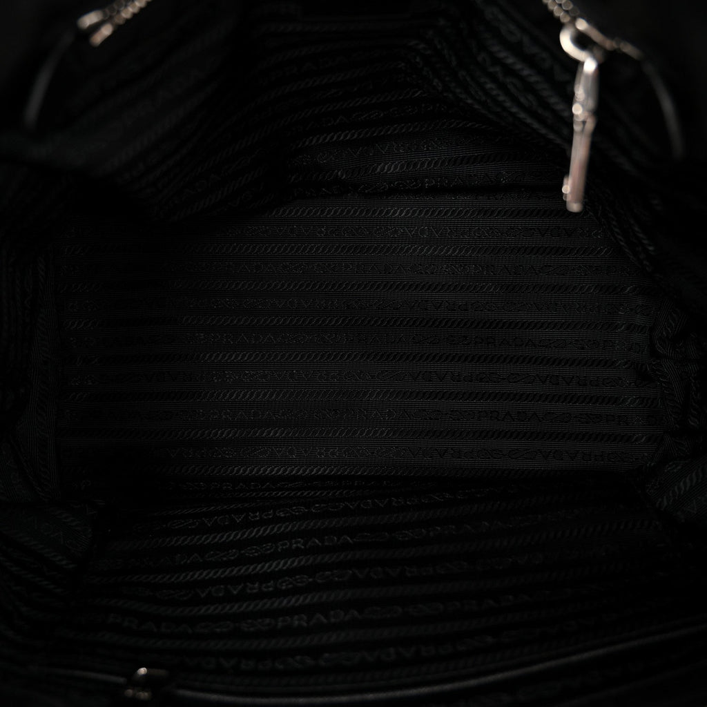 Prada Nylon Tessuto Impuntu Quilted Tote Black