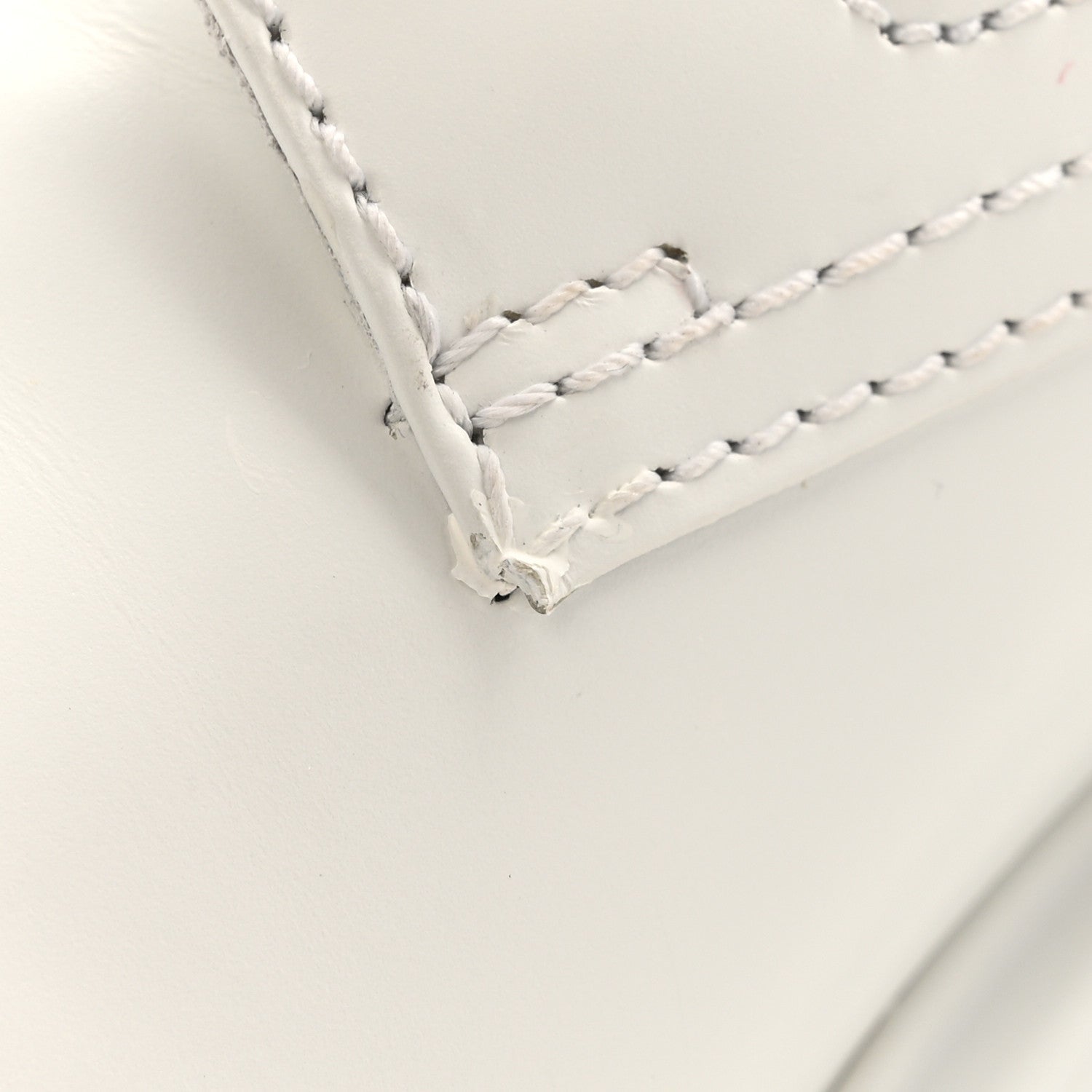 Prada Spazzolato Rois Re-Nylon Metal Triangle Logo Monolith Pouch Pocket 55mm Boots 40 White