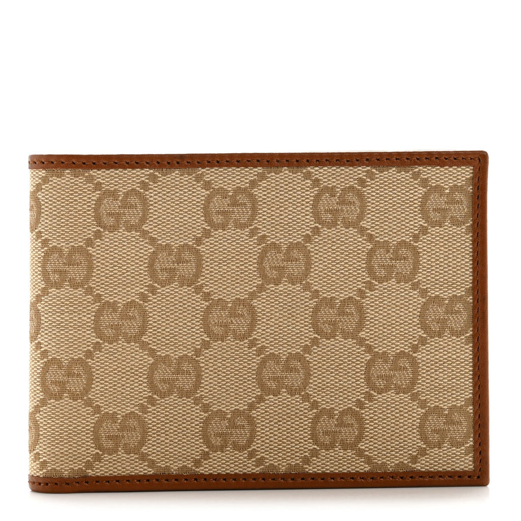 Gucci Monogram Bi-Fold Wallet Brown