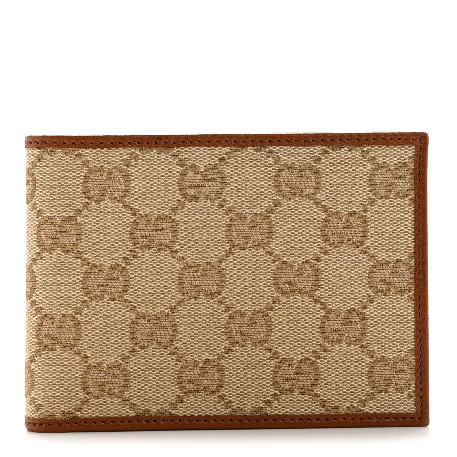 Gucci Monogram Bi-Fold Wallet Brown