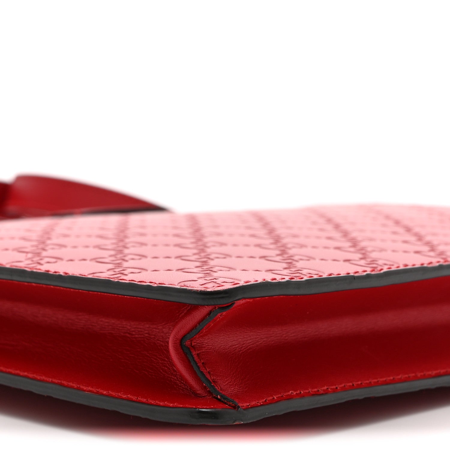 Gucci Guccissima Signature Messenger Bag Hibiscus Red
