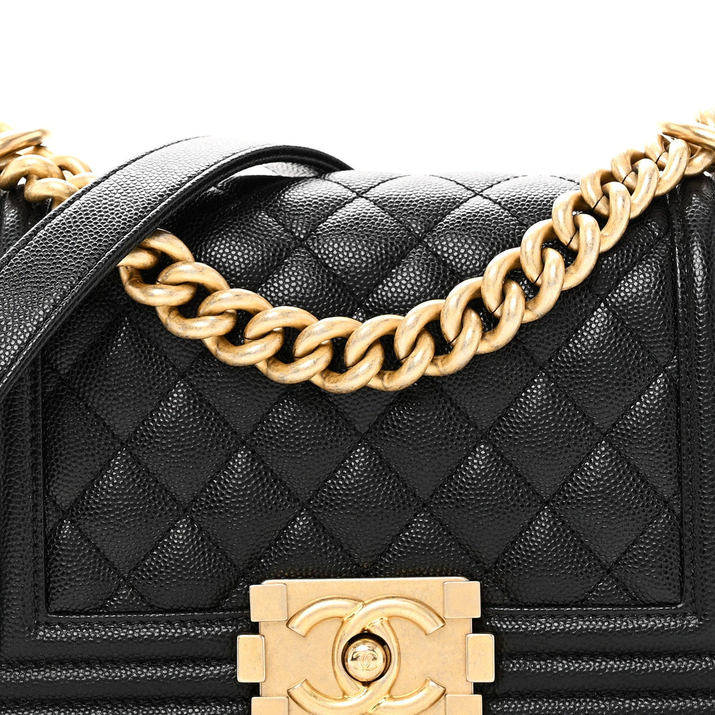 Chanel Caviar Quilted Small Boy Flap Black