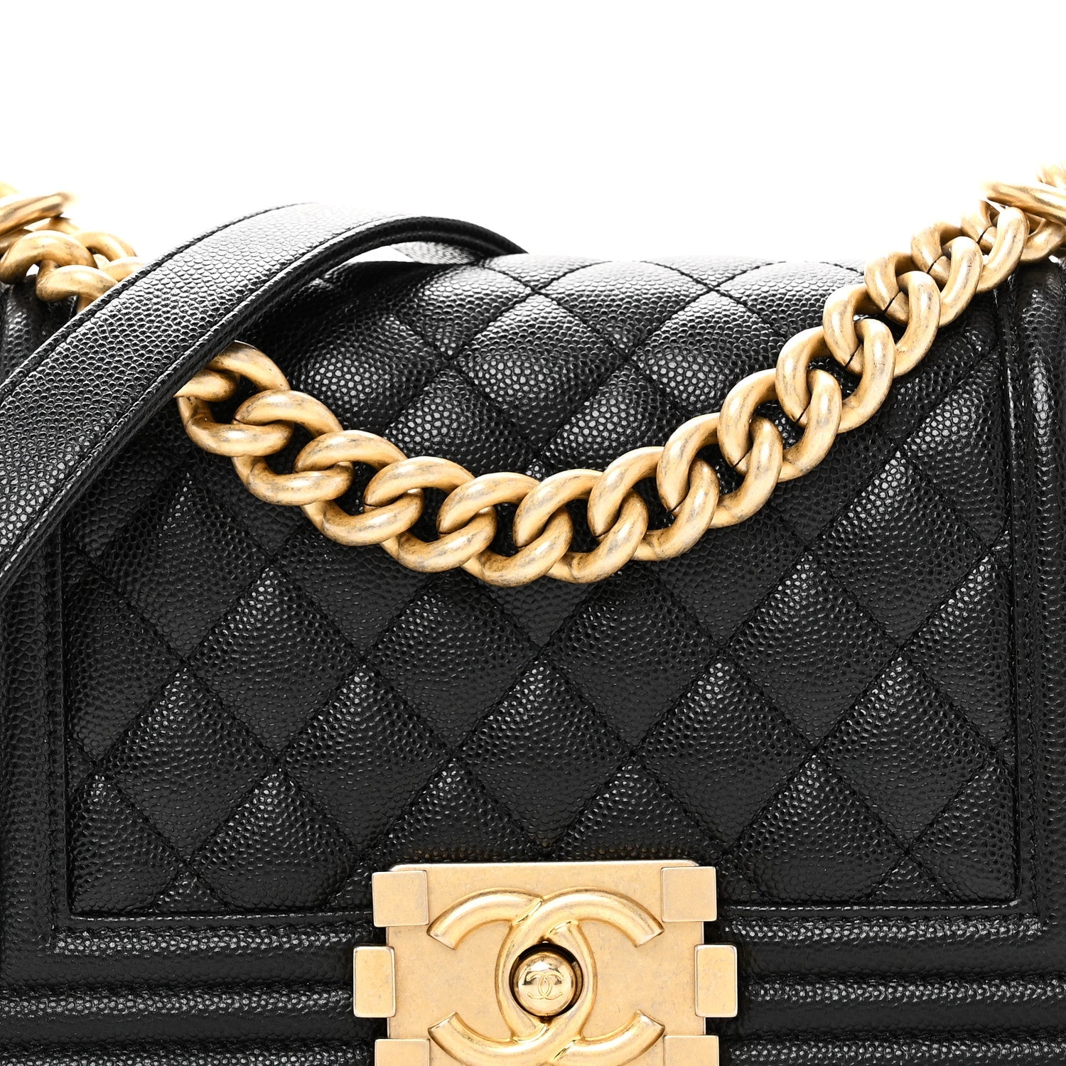 Chanel Caviar Quilted Small Boy Flap Black