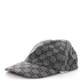 Gucci Covered Wool GG Monogram Baseball Hat L Grey Dark Grey Black
