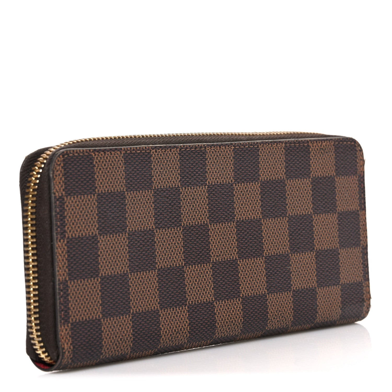 Louis Vuitton Damier Ebene Clemence Wallet Cherry