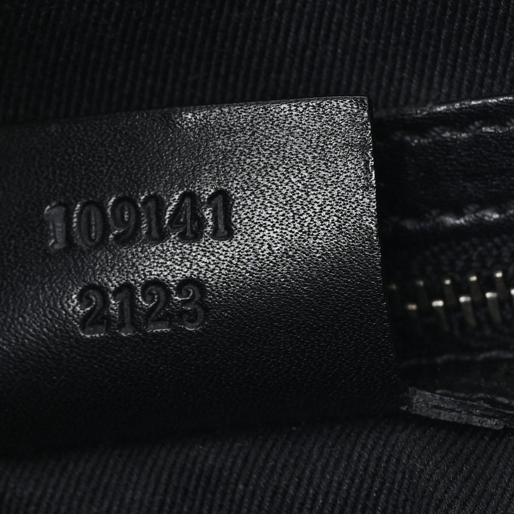 Gucci Monogram Braided Tote Black