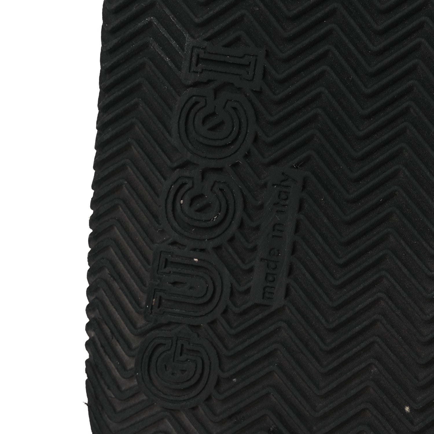 Gucci Rubber Web Womens Interlocking G Slide Sandals 33 Black Green Red