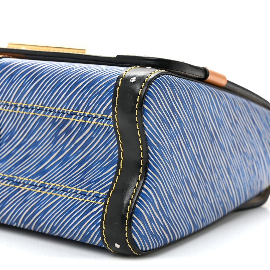 Louis Vuitton Epi Complice Trunks and Bags Twist Shoulder Bag MM Denim Light