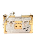 Louis Vuitton Metallic Epi Petite Malle Silver