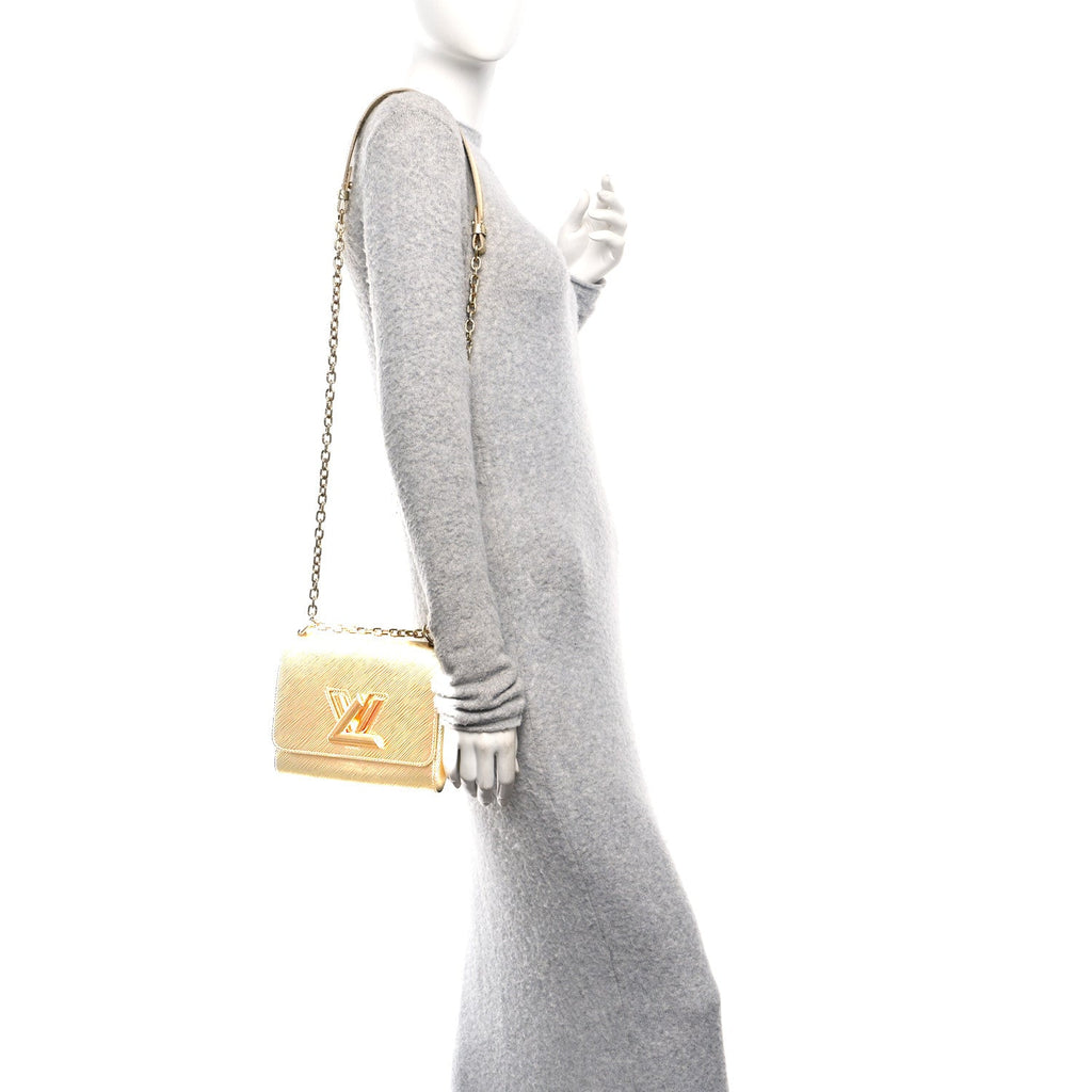 Louis Vuitton Epi Twist Shoulder Bag PM Gold