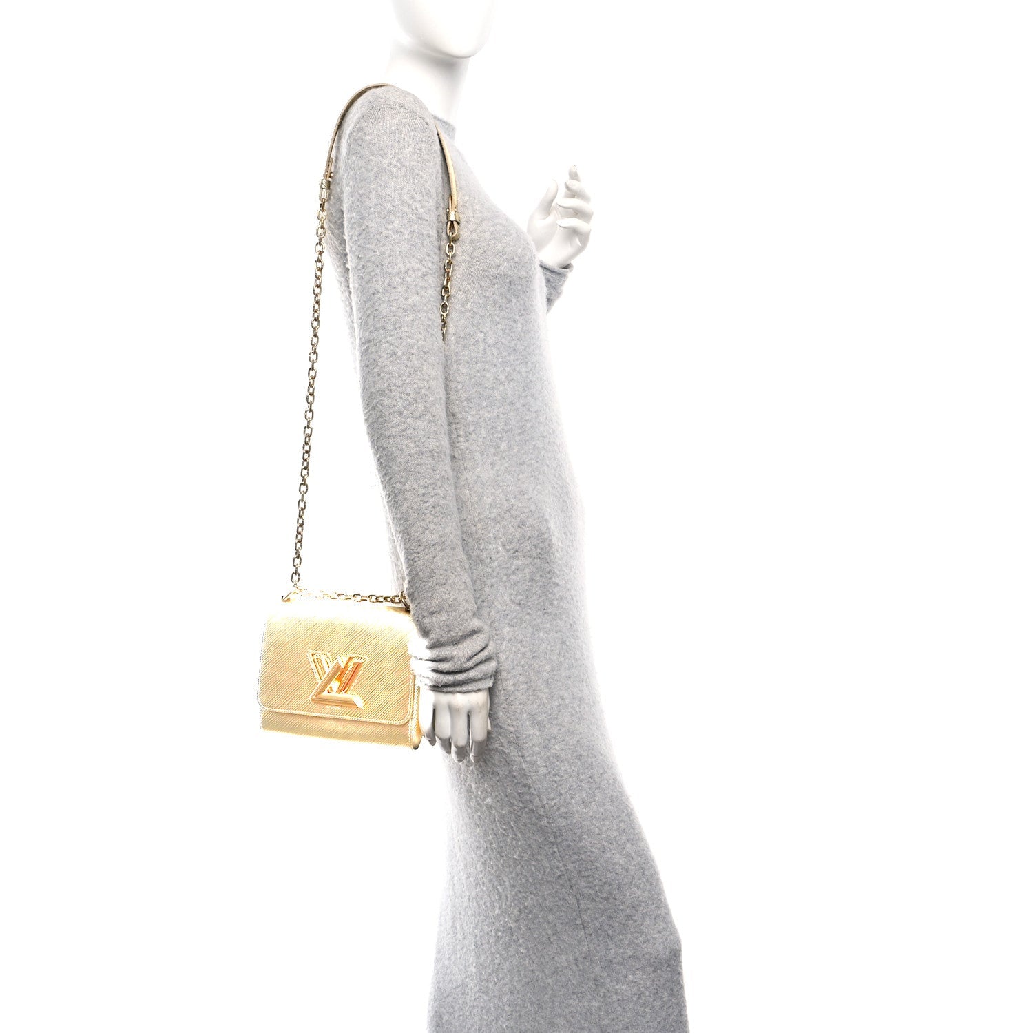 Louis Vuitton Epi Twist Shoulder Bag PM Gold