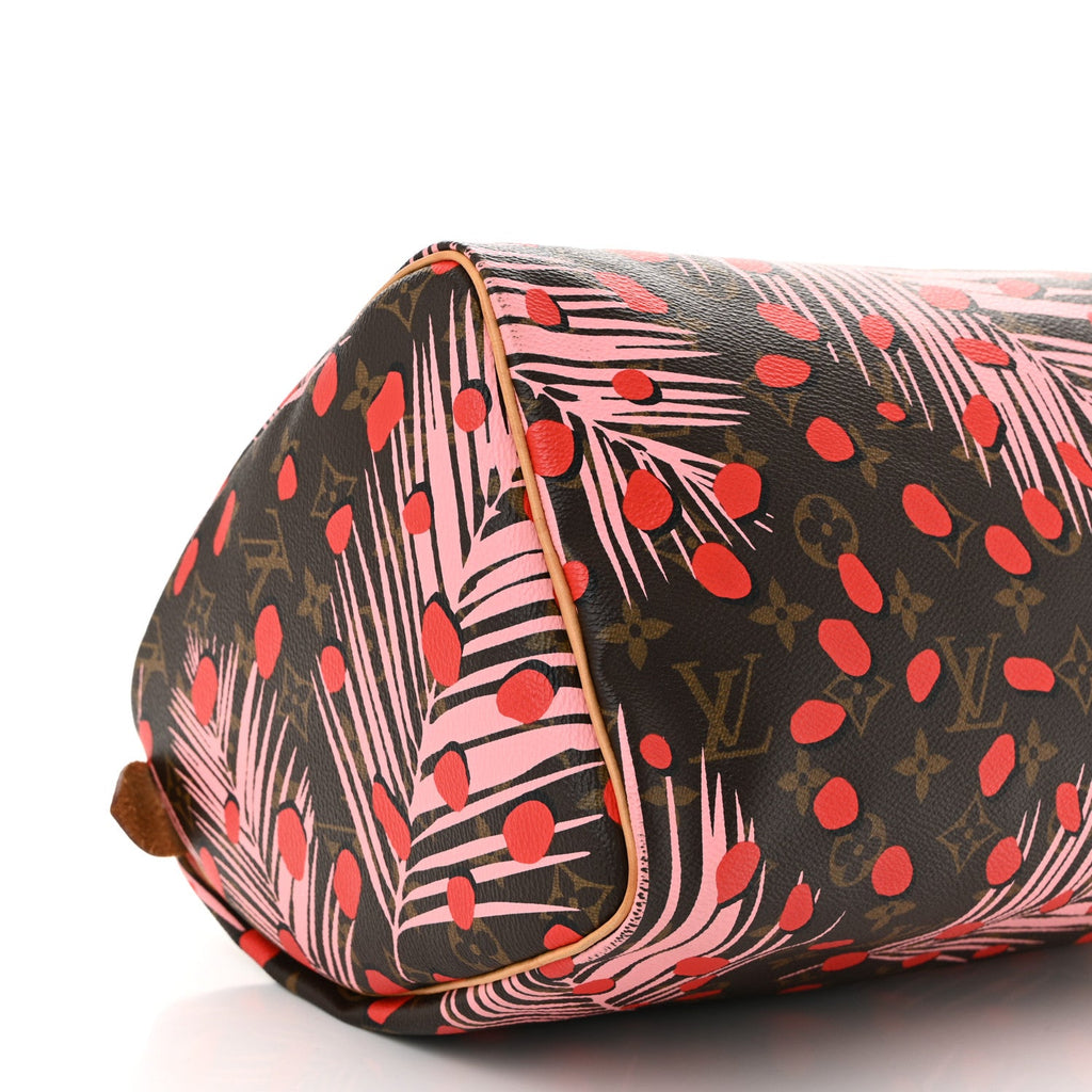 Louis Vuitton Monogram Jungle Dots Speedy 30 Sugar Pink Poppy
