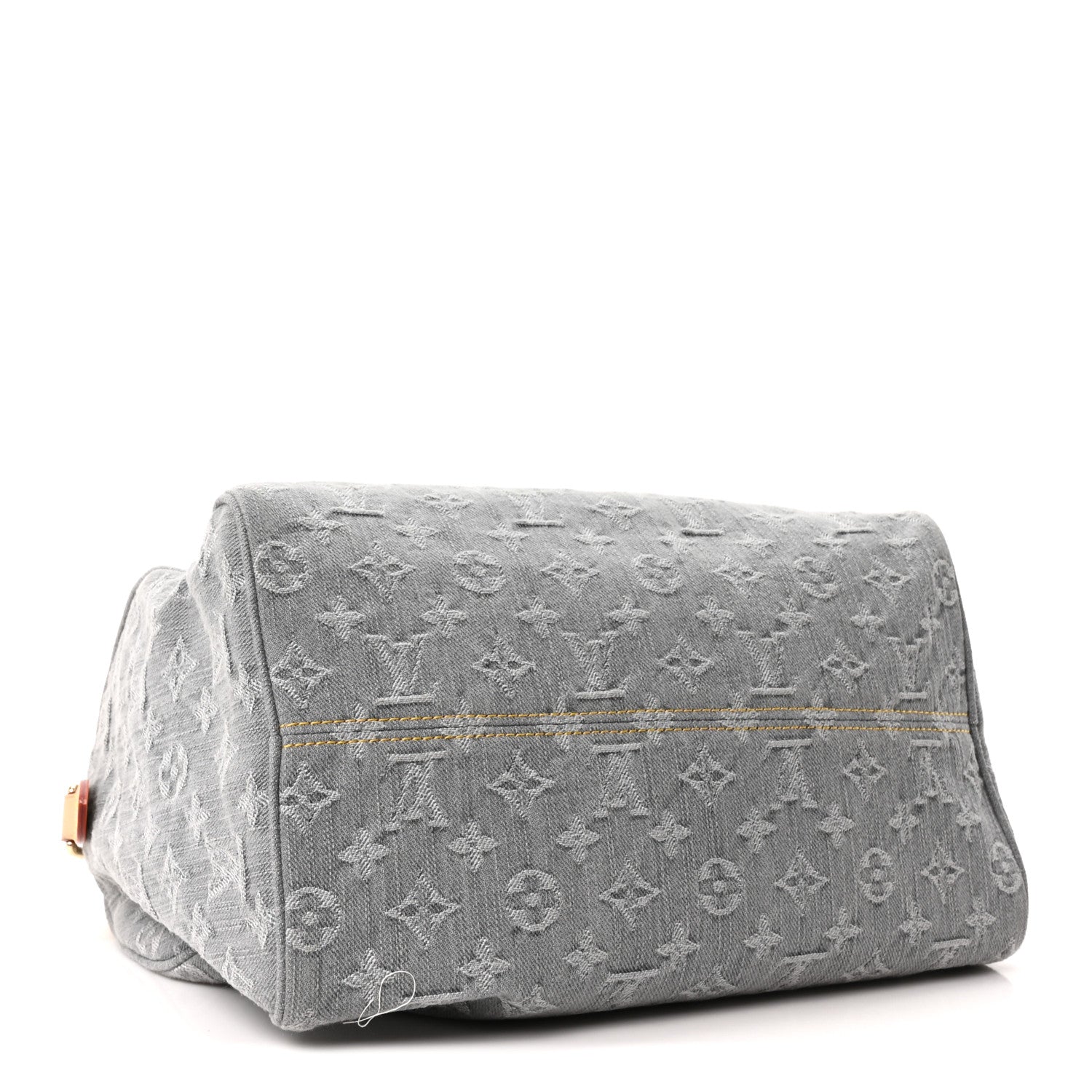 Louis Vuitton Monogram Denim Speedy Soft 30 Washed Gray