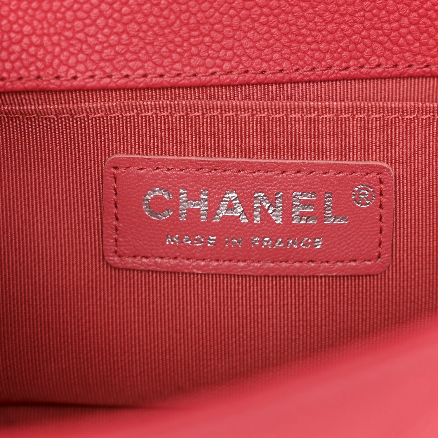 Chanel Caviar Quilted Small Boy Flap Red