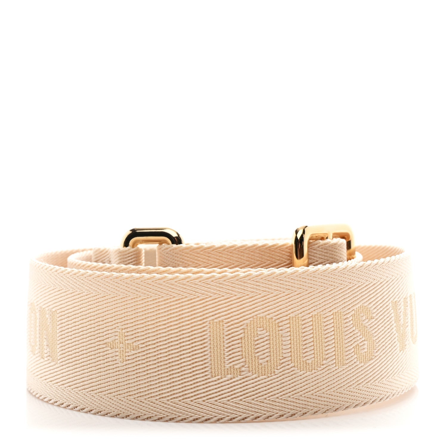 Louis Vuitton Jacquard Monogram Adjustable Shoulder Strap New Creme