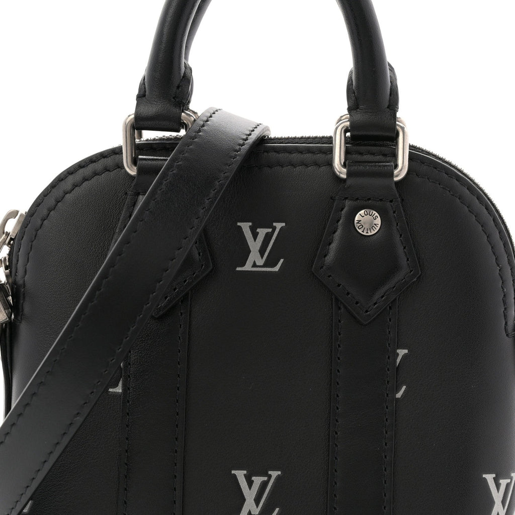 Louis Vuitton Nano Alma Black Silver