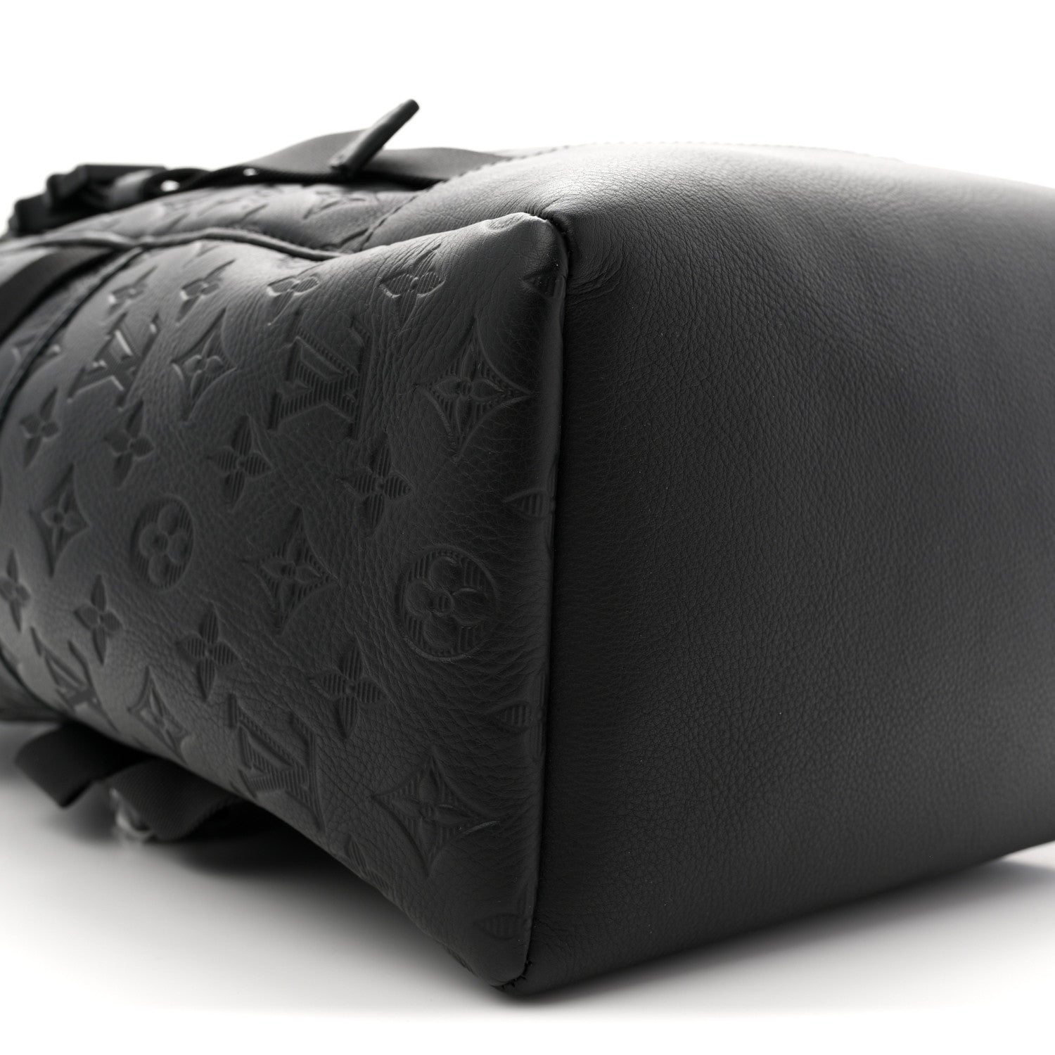Louis Vuitton Calfskin Monogram Shadow Getaway Backpack Black