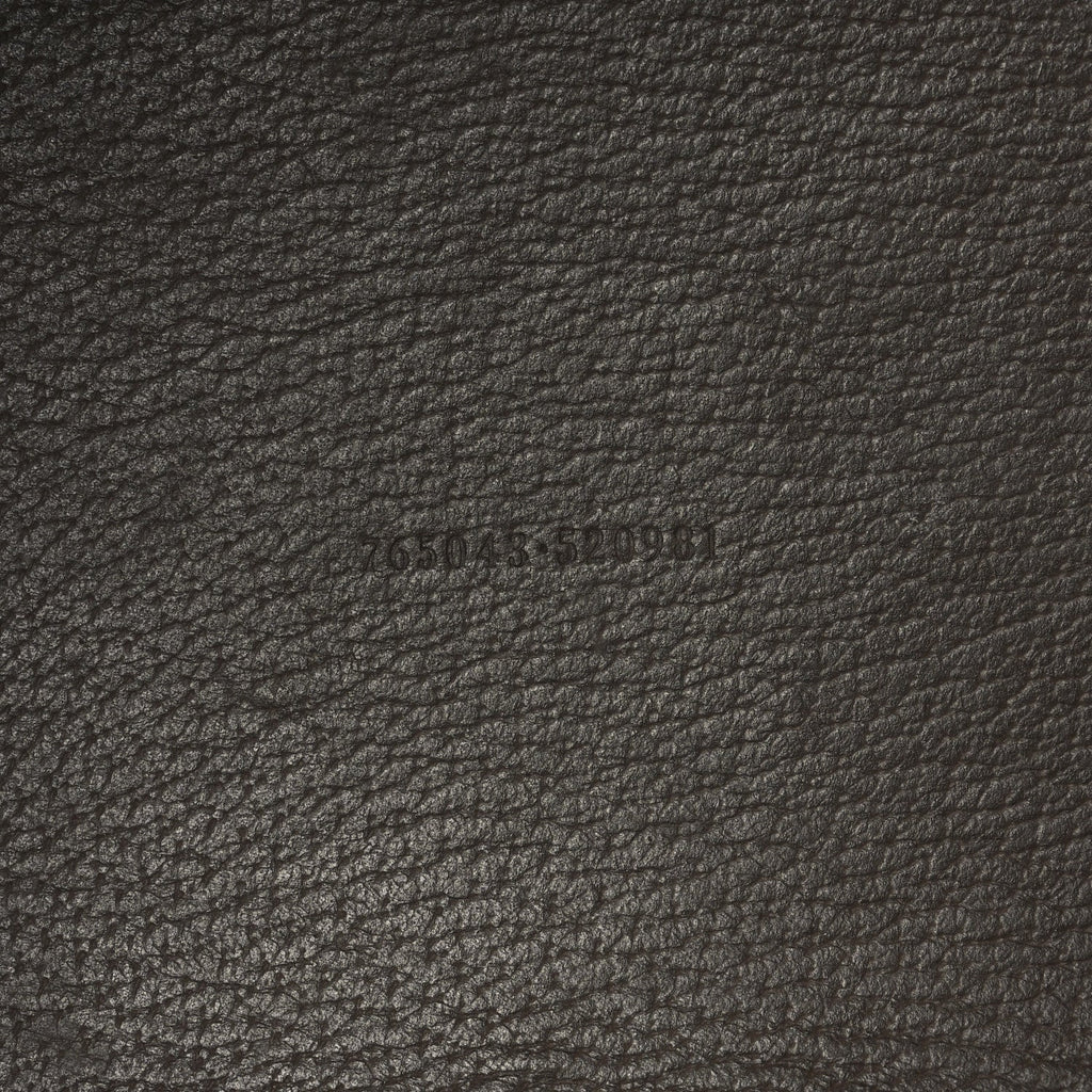 Gucci GG Supreme Monogram Textured Calfskin Small Ophidia Shoulder Tote Bag Beige Ebony New Acero
