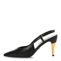 Gucci Calfskin Slingback Pumps 36.5 Black