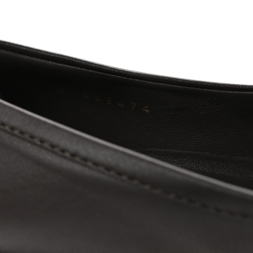 Lambskin Quilted CC Turnlock Loafers 38.5 Dark Brown
