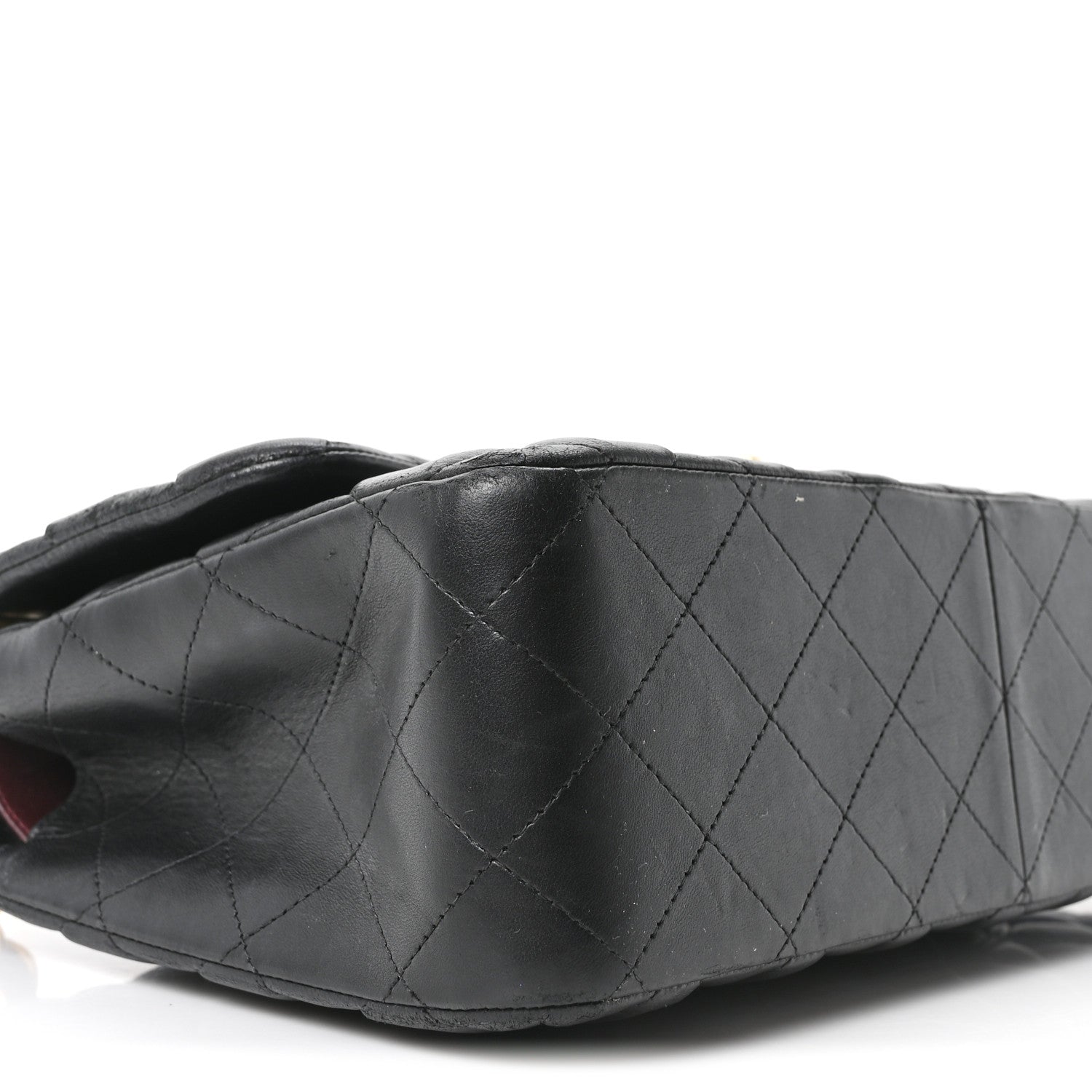 Chanel Lambskin Quilted Jumbo Double Flap Black