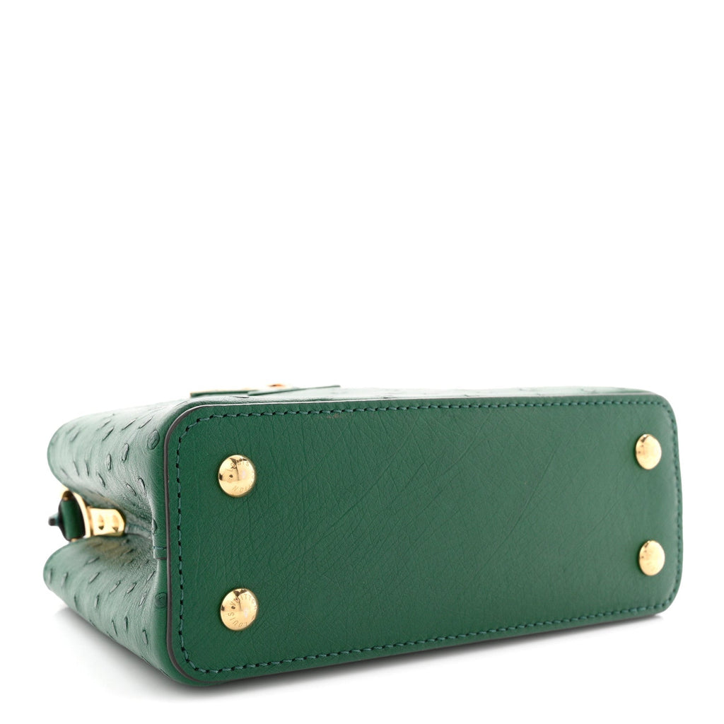 Louis Vuitton Ostrich Capucines Mini Mint