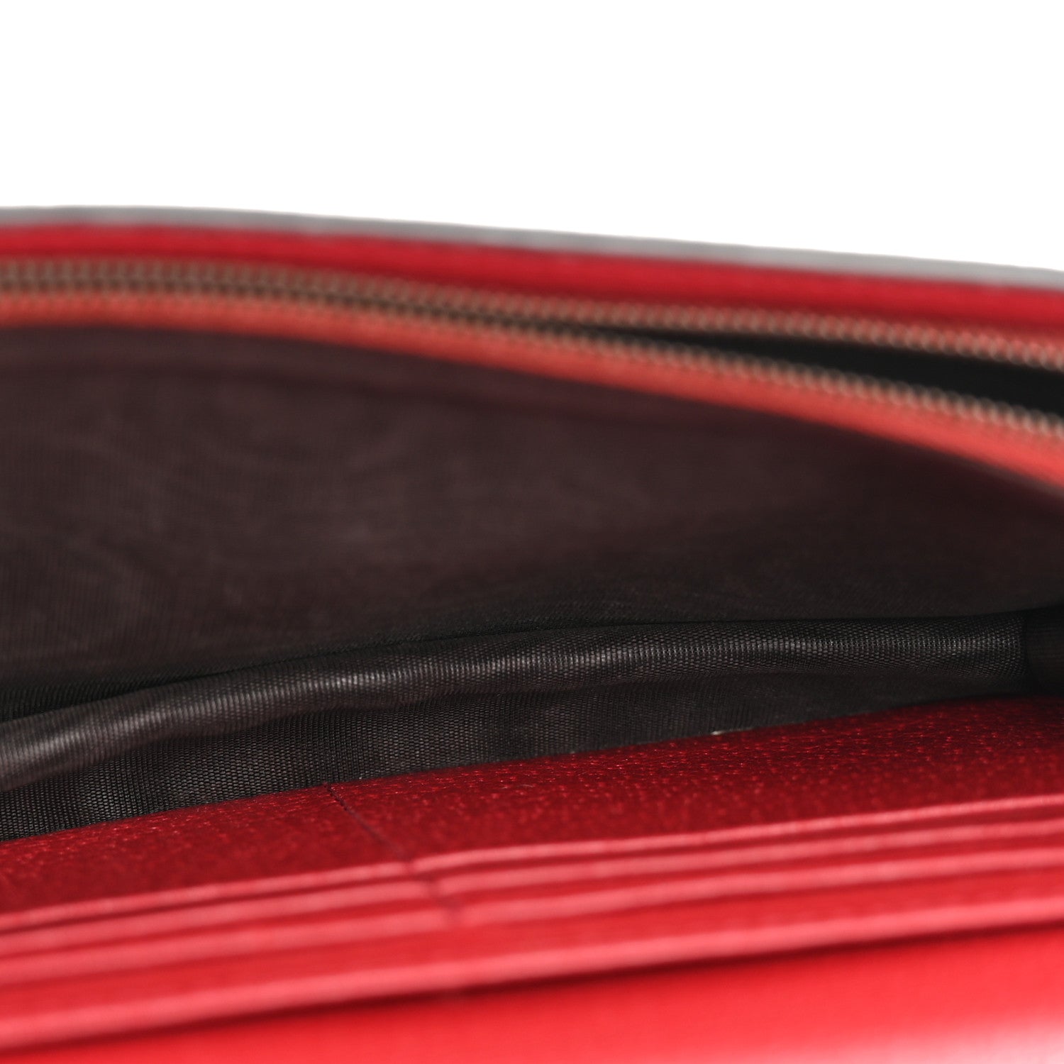 Gucci GG Supreme Monogram Web Queen Margaret Chain Wallet Red