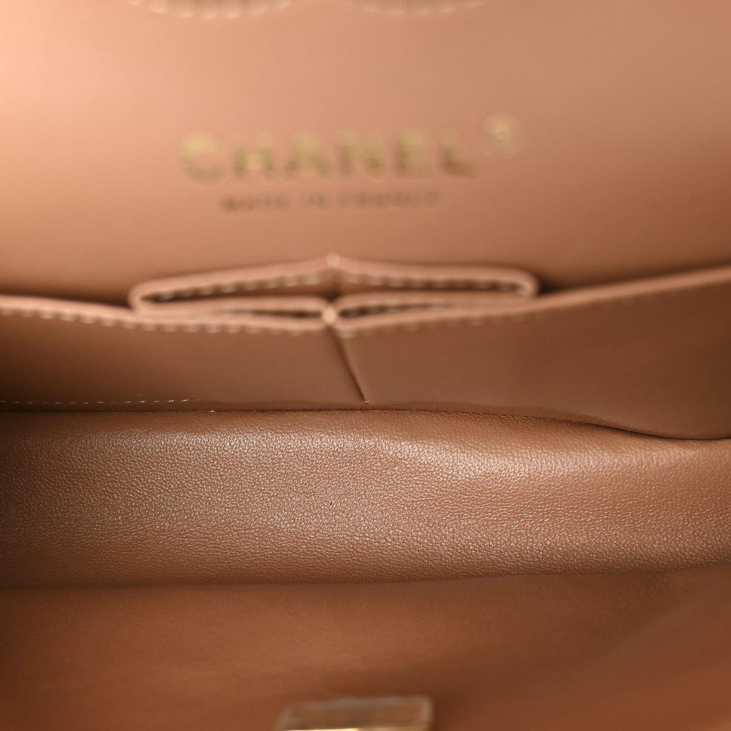 Chanel Lambskin Quilted Small Double Flap Brown
