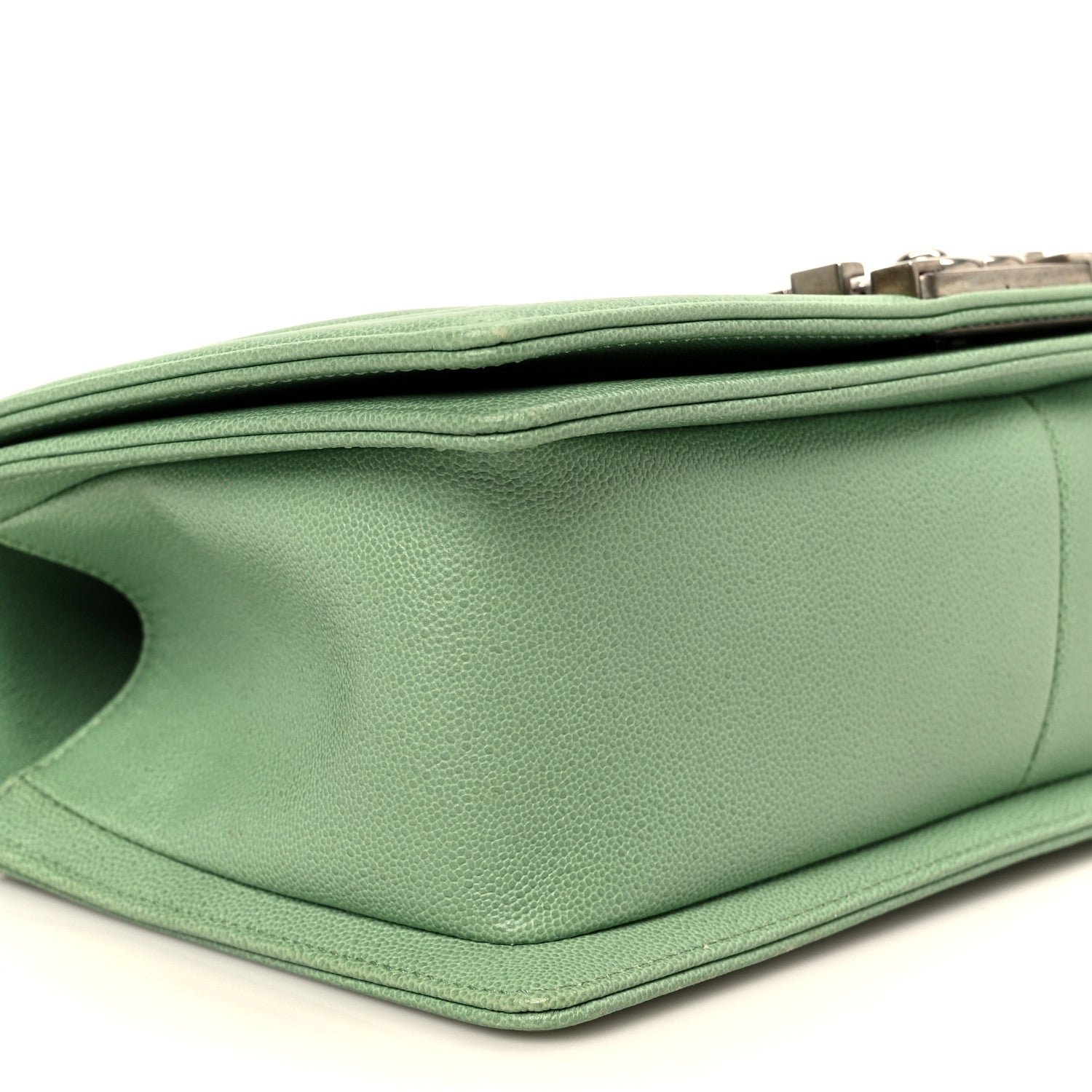 Chanel Caviar Quilted Medium Boy Flap Green