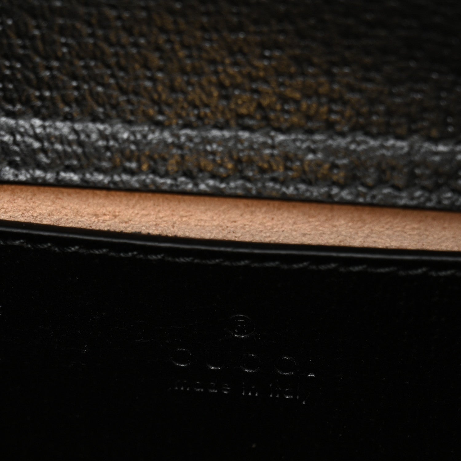 Gucci Textured Dollar Calfskin Web Small Diana Shoulder Bag Black Dusty Grey