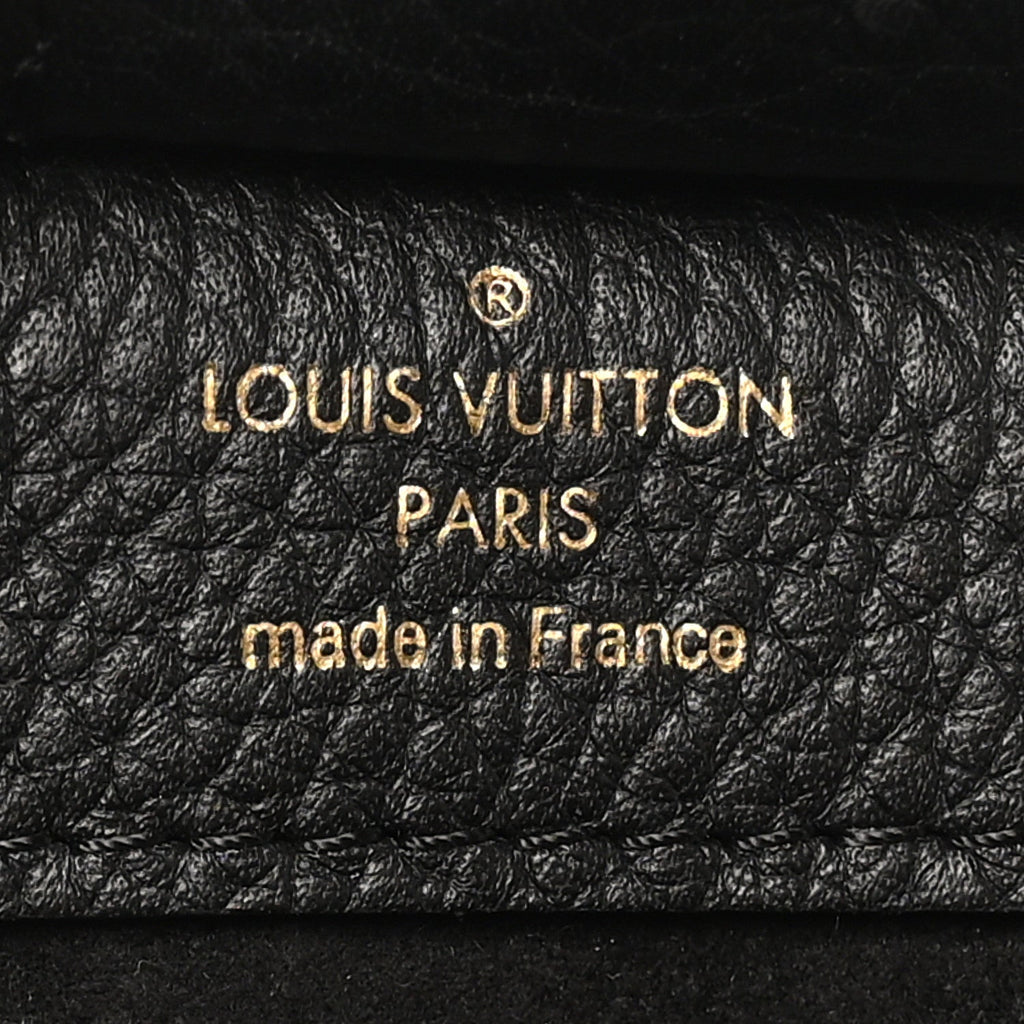 Louis Vuitton Damier Ebene Cuir Taurillon Brittany Black