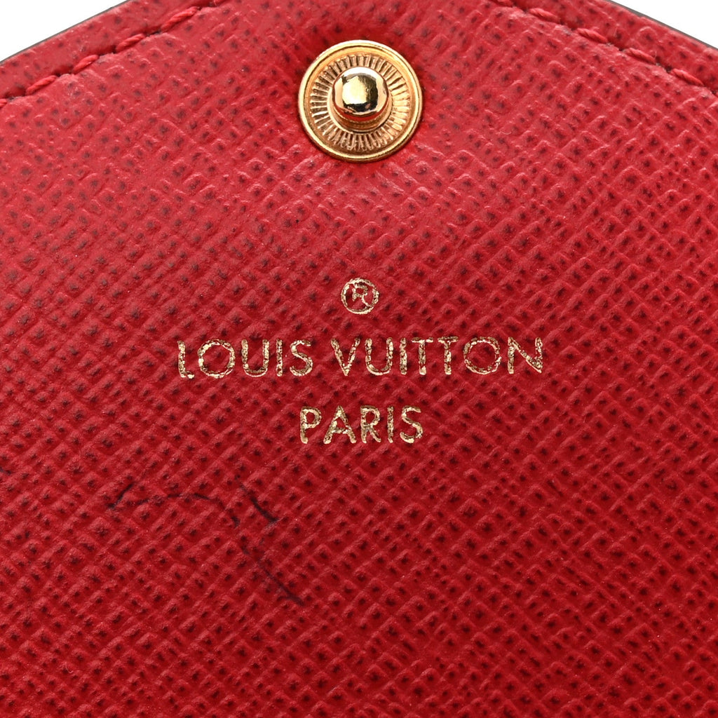 Louis Vuitton Damier Ebene Josephine Wallet Red