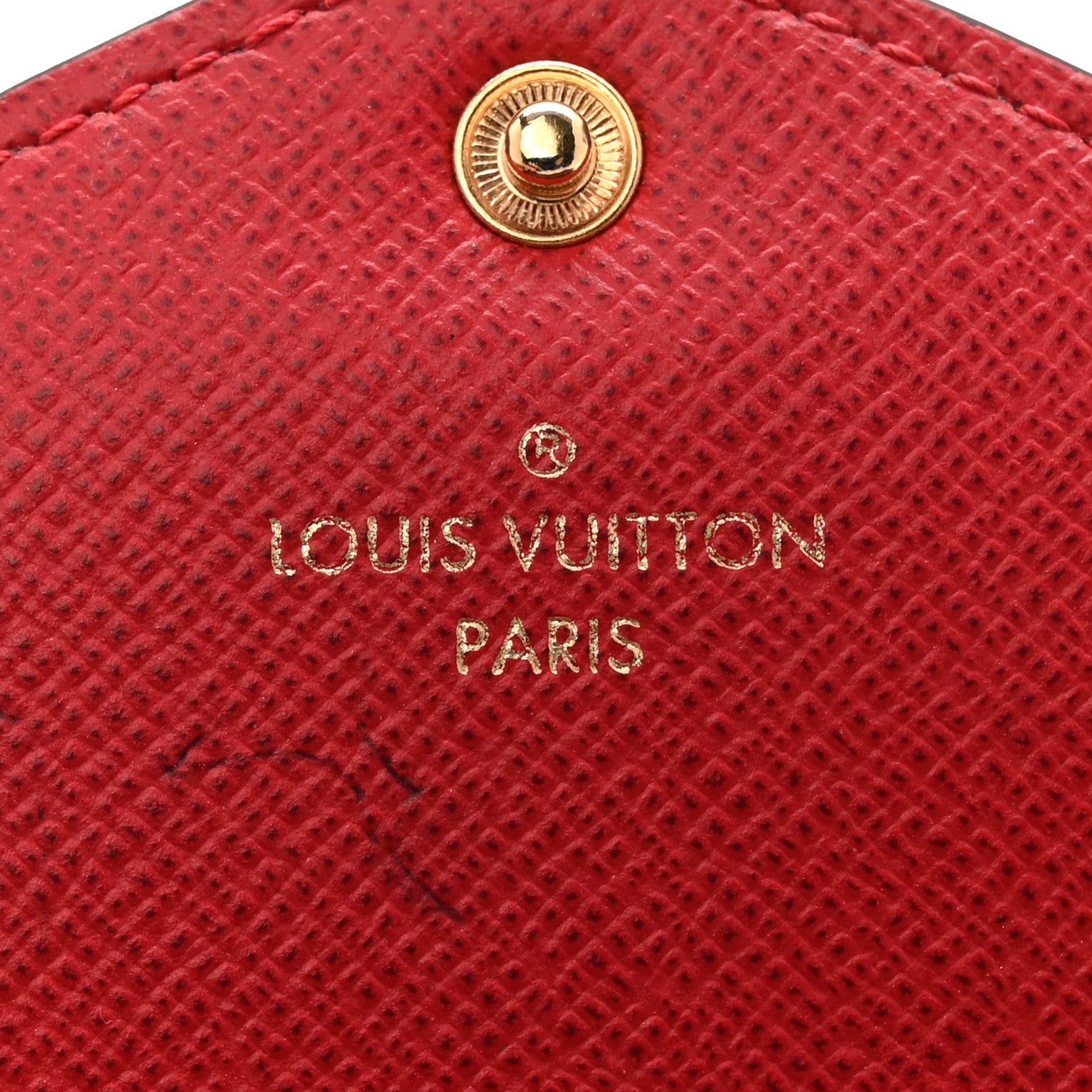Louis Vuitton Damier Ebene Josephine Wallet Red