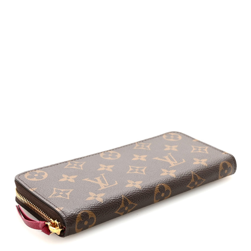 Louis Vuitton Monogram Clemence Wallet Fuchsia