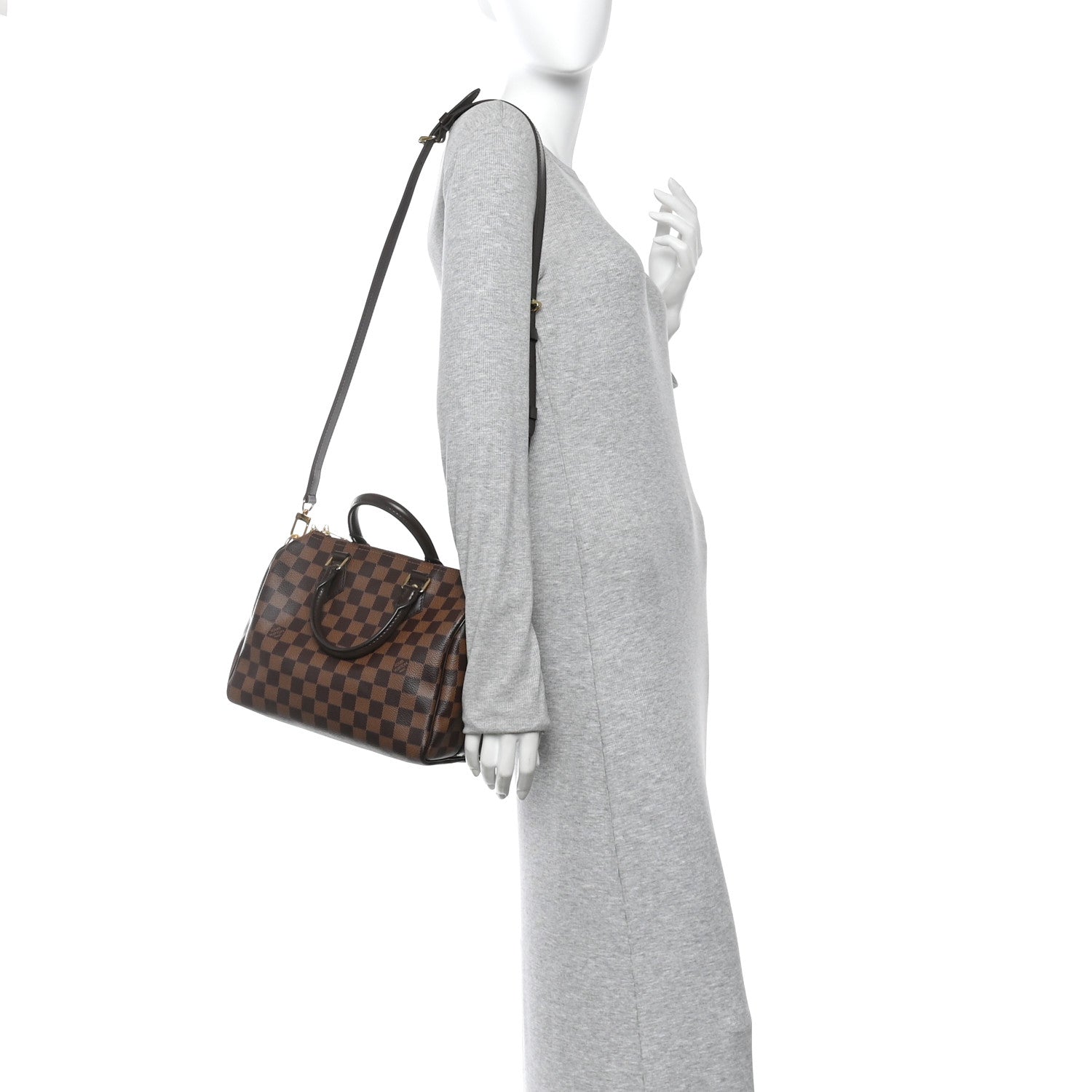 Louis Vuitton Damier Ebene Speedy Bandouliere 25