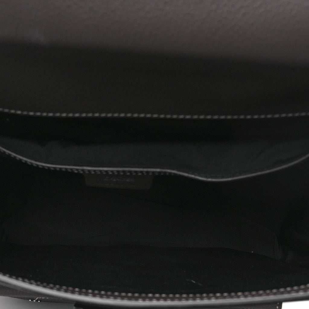 Christian Dior Grained Calfskin Maxi Gallop Sling Bag Grey