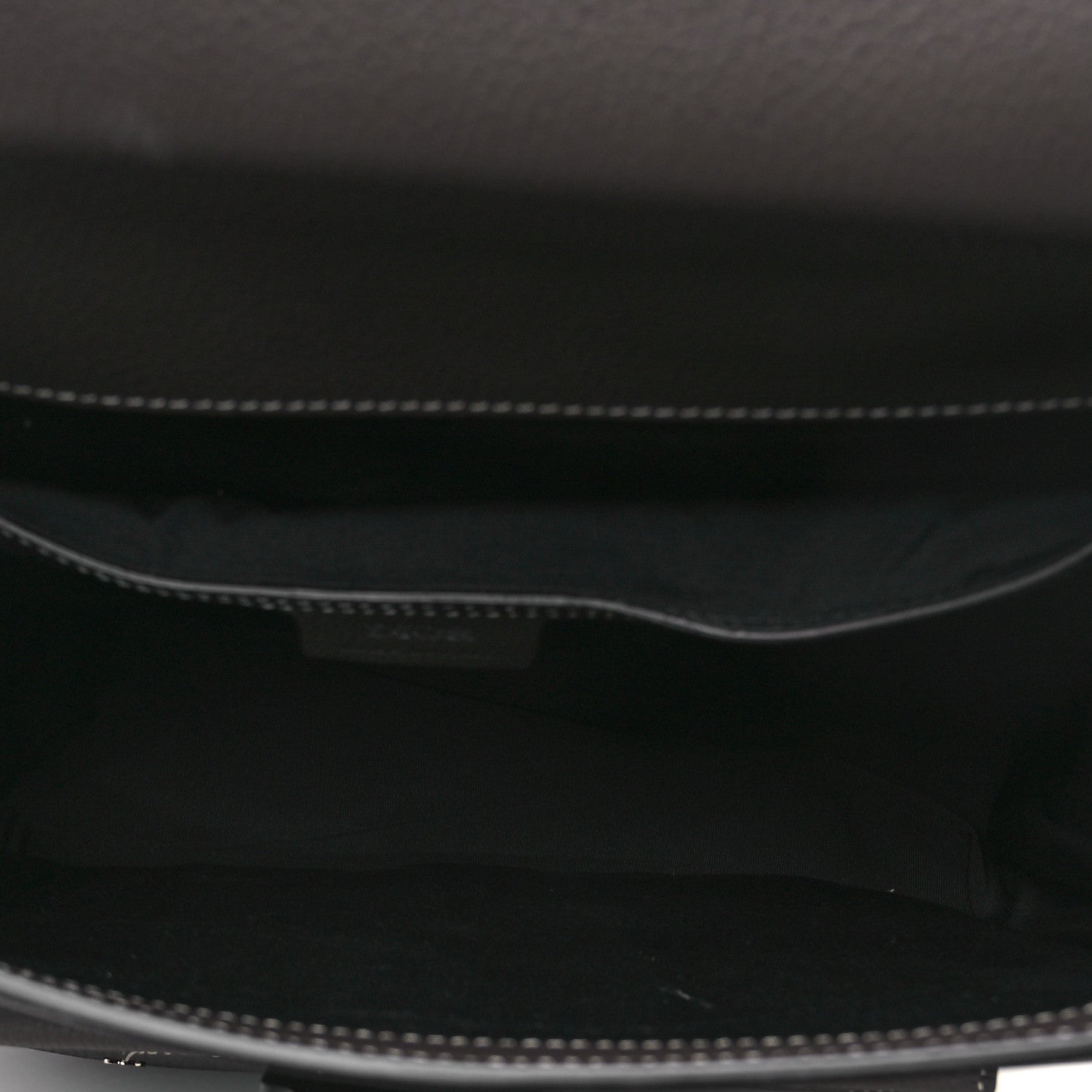 Christian Dior Grained Calfskin Maxi Gallop Sling Bag Grey