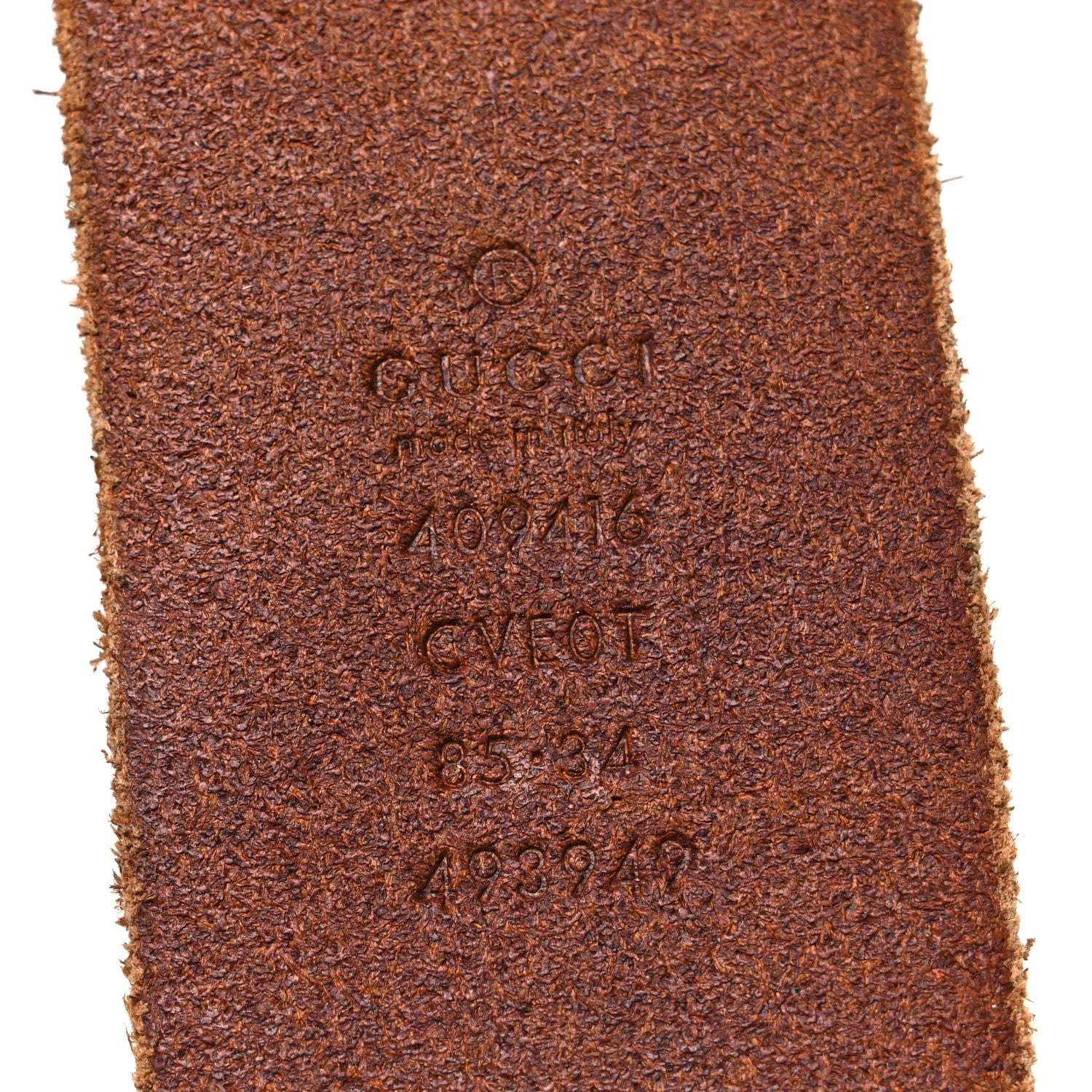 Gucci Faded Calfskin Double G Belt  85 34 Cuir