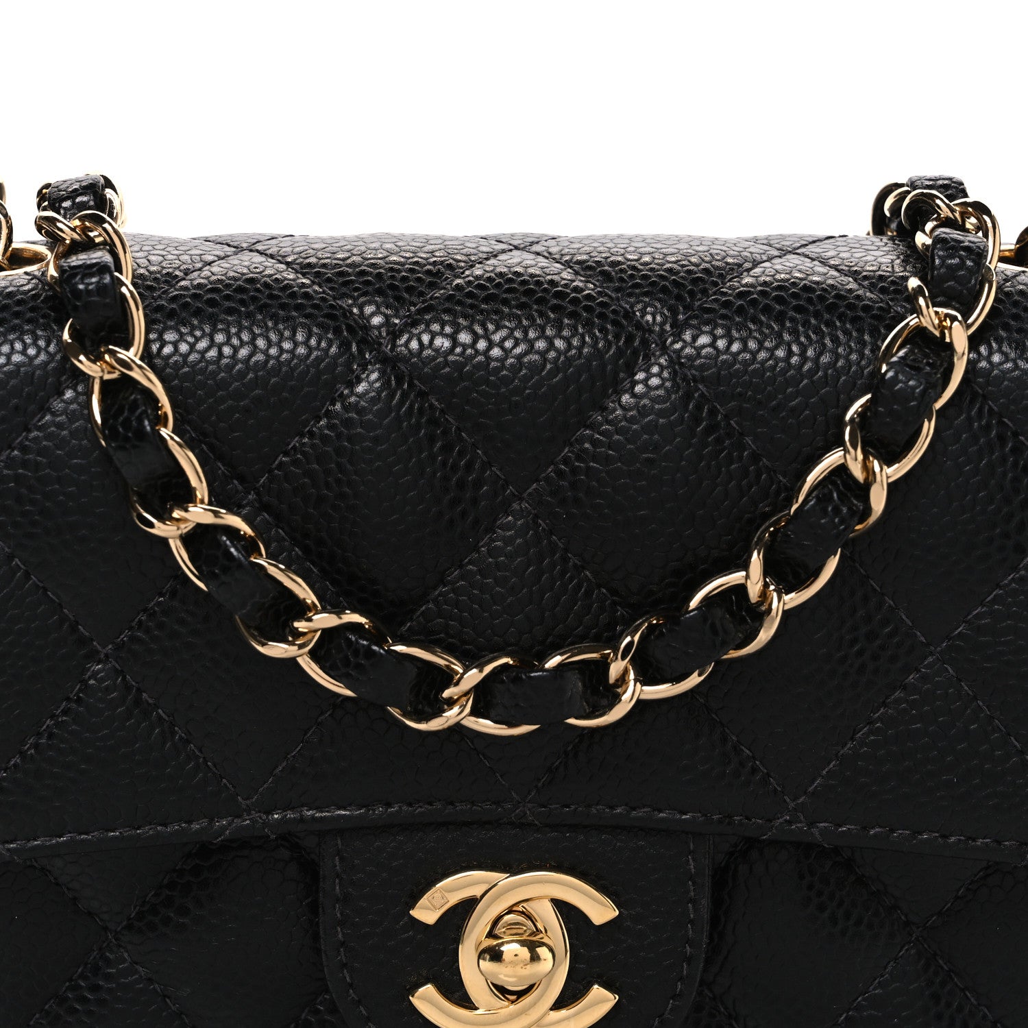 Chanel Caviar Quilted Mini Square Flap Black