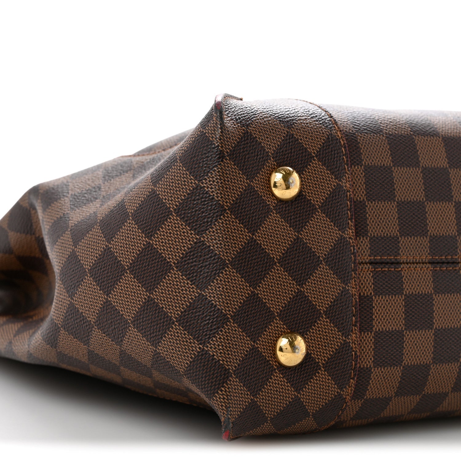 Louis Vuitton Damier Ebene Caissa Hobo Cherry