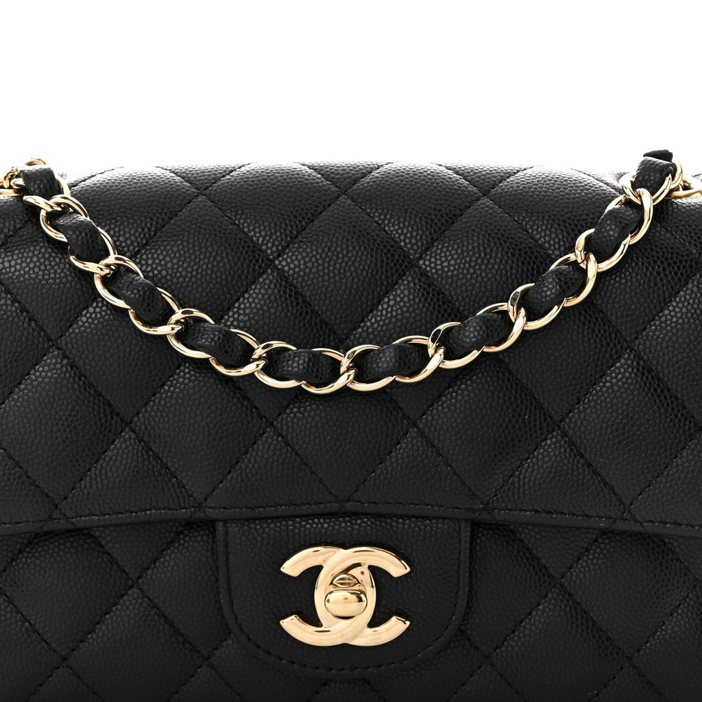 Chanel Caviar Quilted Mini Rectangular Flap Black