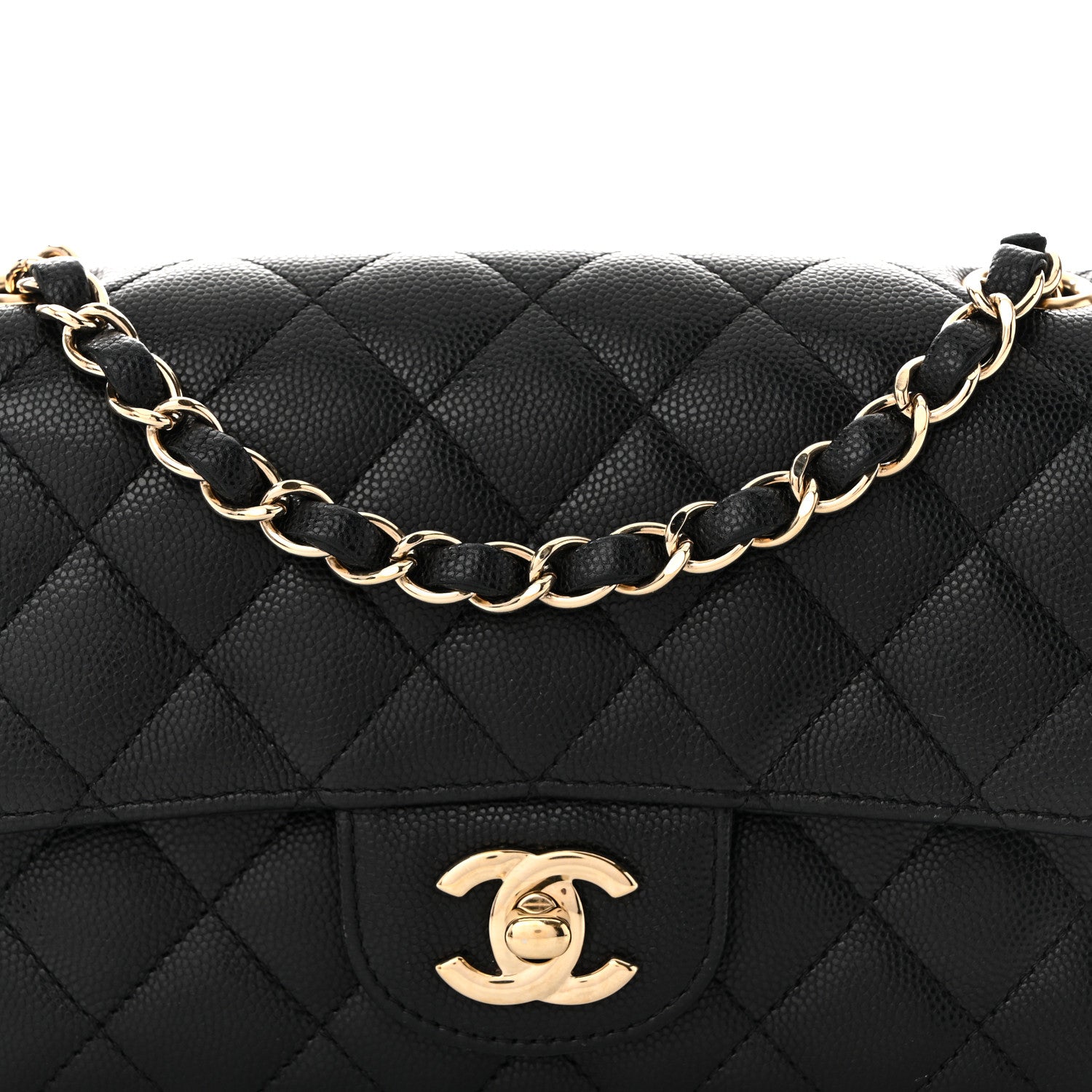 Chanel Caviar Quilted Mini Rectangular Flap Black