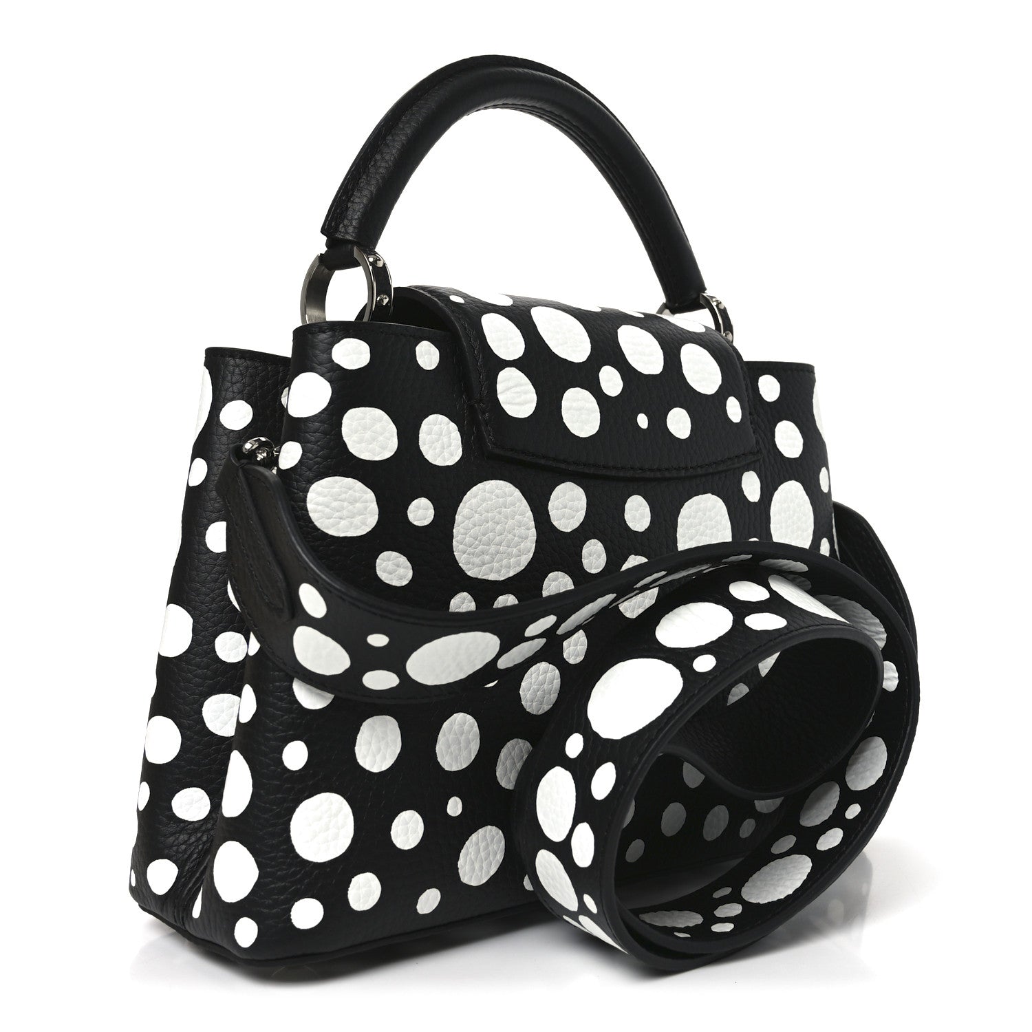Louis Vuitton LV X YK Taurillon Capucines BB Black White