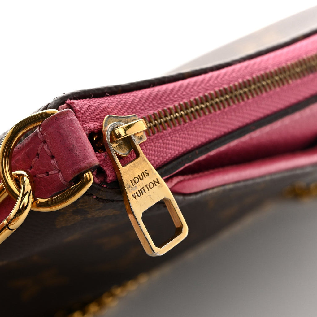 Louis Vuitton Monogram Pallas Clutch Rose Fizzy
