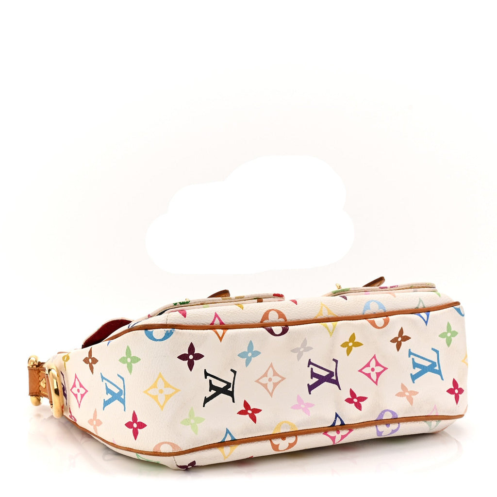 Louis Vuitton Monogram Multicolor Lodge PM White